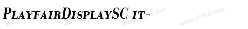 PlayfairDisplaySC it字体转换